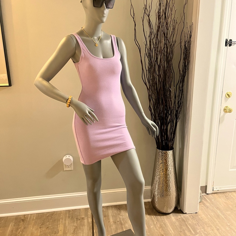 Fashion Nova mini ribbed tank dress.